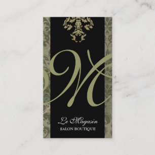 311-Marley Monogram Money Green Visitekaartje