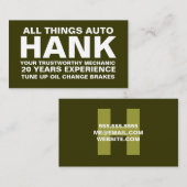 311 Mechanische GROEN Visitekaartje (Voorkant / Achterkant)