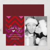 311 Merry Chevron Carte photo de vacances (Devant / Derrière)