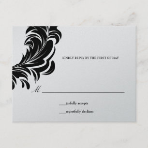 311-metaal Lavishly Lainey Black RSVP Kaartje