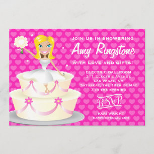311 Miss Wright 2 Blonde Pink Hearts Kaart