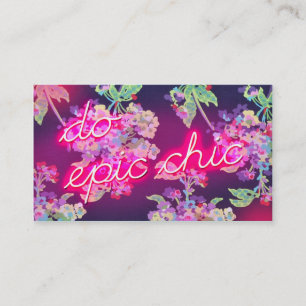 311 Neon Glow Do Epic Chic Visitekaartje