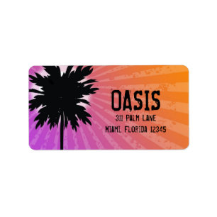 311 Oasis Palm Paars Etiket
