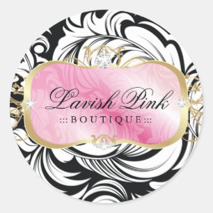 311 Overvloedige roze platter Stickers