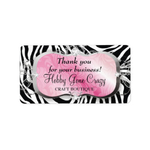 311 Overvloedige roze schotel Etiket