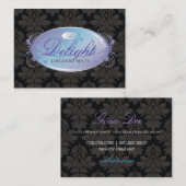 311-Paarse luxe Visitekaartje (Voorkant / Achterkant)