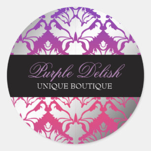 311 Paarse stralingssticker Ronde Sticker