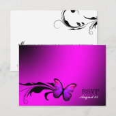 311 Papillon lustré rose violet RSVP (Devant / Derrière)