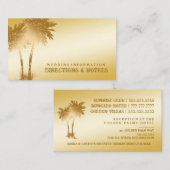 311-Paradis Trouvé | Carte d'Info des Palmiers Dor (Devant / Derrière)