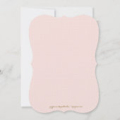 311 Parties scintillant d'or Monogramme Invitation (Dos)