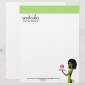 311 petit gâteau Cutie bleu, en-tête de lettre (Devant / Derrière)