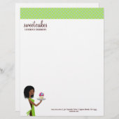 311 petit gâteau Cutie bleu, en-tête de lettre (Devant / Derrière)