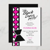 311 PETITE INVITATION DE ROBE NOIRE (Devant / Derrière)