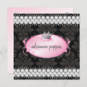 311-Pink Delight Diamond Invitation (Devant / Derrière)