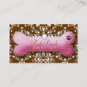 311 Posh Pooch Chocolate Lab Visitekaartje