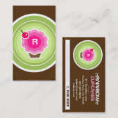 311 RAINBOW CUPCAKE MONOGRAM VISITEKAARTJE (Voorkant / Achterkant)