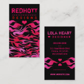 311 RED HOTT FLAMES VISITEKAARTJE (Voorkant / Achterkant)