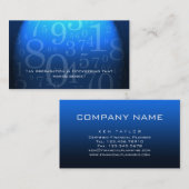 311 rendant compte - bleu de carte de visite de (Devant / Derrière)