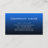 311 rendant compte - bleu de carte de visite de (Dos)