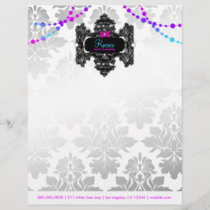 311 Rococo Wonderland Colorful Letterhead Gepersonaliseerd Briefhoofd