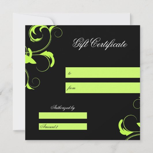 311-Roxy Solid Green Gift Certificate (Achterkant)