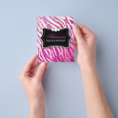 311 Roze Glitter Zebra Flyer (Hand)