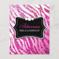 311 Roze Glitter Zebra Flyer
