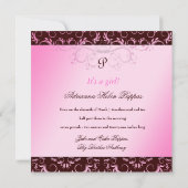 311-Roze godin en chocolade Kaart (Achterkant)