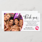 311 roze lippen vrijgezellenfeest bedankt (Voorkant / Achterkant)