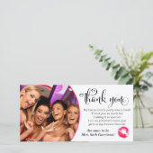 311 roze lippen vrijgezellenfeest bedankt (Staand voorkant)