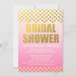 311 Roze ombre Vrijgezellenfeest Harten Kaart