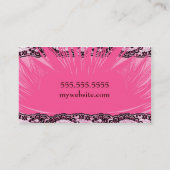 311 Roze voetstuk Visitekaartje (Achterkant)