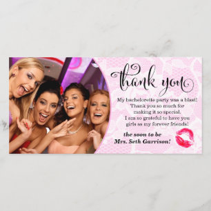 311 Roze Witte Kant Bachelorette Party Bedankt