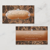 311 Sassy Snakeskin Bling Visitekaartje (Voorkant / Achterkant)