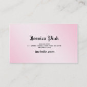 311-Shimmer Chandelier Pink Visitekaartje (Achterkant)