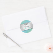 311-Silver Divine | Autocollant TurquoiseLime (Enveloppe)