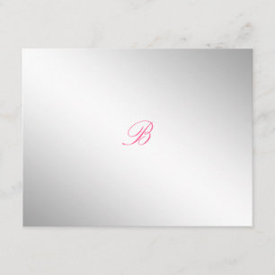 311-Silver Divine Carte RSVP rose lustre