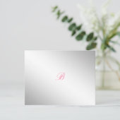 311-Silver Divine | Carte RSVP rose lustre (Debout devant)