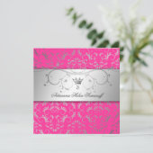 311-Silver Divine Hott Roze Kaart (Staand voorkant)