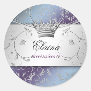311-Silver Divine Hydrangea Sticker