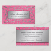 311 Silver Divine Luscious Pink Visitekaartje (Voorkant / Achterkant)