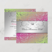 311-Silver Divine Strawberry Limoen Sweet 16 Kaart (Voorkant / Achterkant)