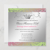 311-Silver Divine Strawberry Limoen Sweet 16 Kaart (Achterkant)