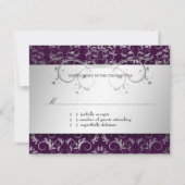 311-Silver Divine | Suggérer carte RSVP (Dos)