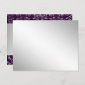 311-Silver Divine | Suggérer carte RSVP (Devant / Derrière)