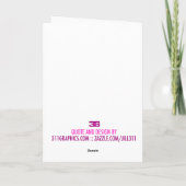 311 Single Mom Inspiration Carte de fête des mères (Dos)