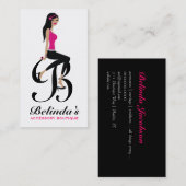 311-Sittin' monogram | Initiaal Visitekaartje (Voorkant / Achterkant)