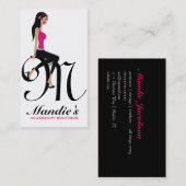 311-Sittin'  monogram | Initiaal Visitekaartje (Voorkant / Achterkant)