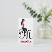 311-Sittin'  monogram | Initiaal Visitekaartje (Staand voorkant)