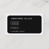 311-Sleek carte d'entreprise d'or de loi du (Dos)